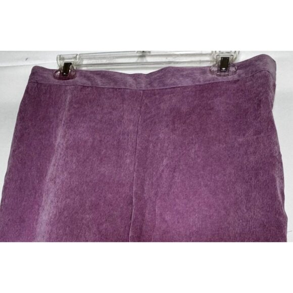 Alfred Dunner Womens Mauve Corduroy Pull-On Pants Size 14 Crop  27" inseam - Picture 2 of 8